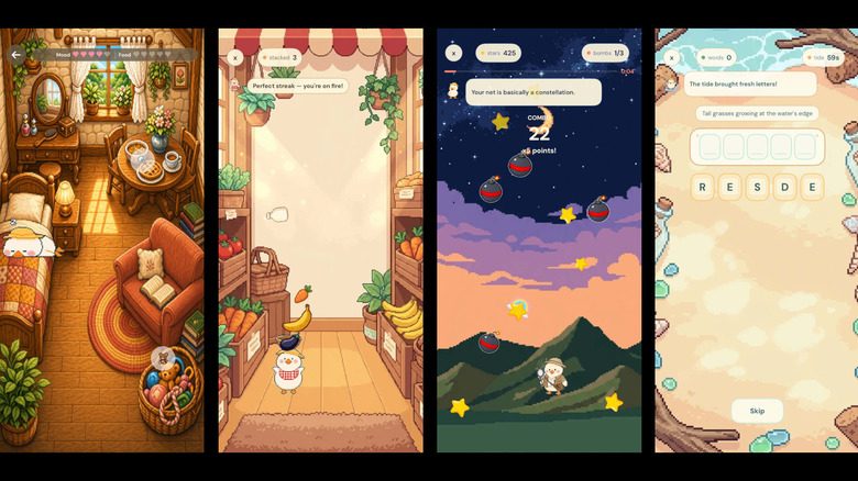 Screenshots of Waddle World