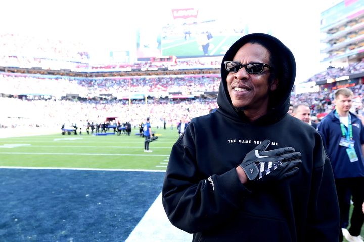 El raper Jay-Z durant un esdeveniment públic.