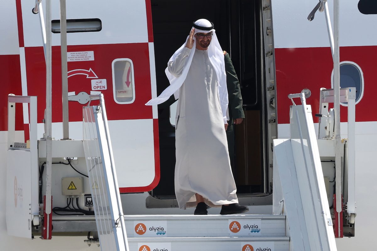 El presidente de los Emiratos Árabes Unidos, Mohamed bin Zayed al-Nahyan.