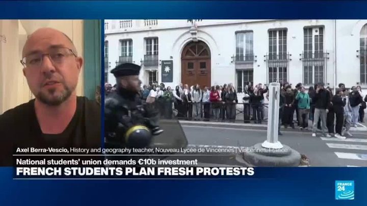 Protestes estudiantils a França per la manca d'inversió en l'educació pública.