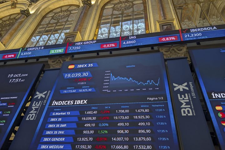 L'Ibex cau per sota dels 19.000 punts en una jornada marcada per la tensió a França
