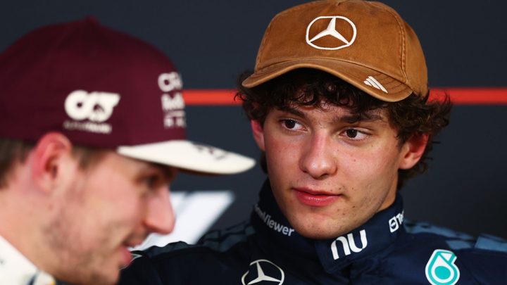 Toto Wolff parlant amb la premsa durant el cap de setmana del Gran Premi dels Estats Units.