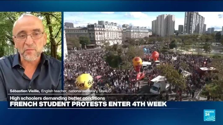 Protestes estudiantils a França en relació amb el cost de la vida i l'educació.