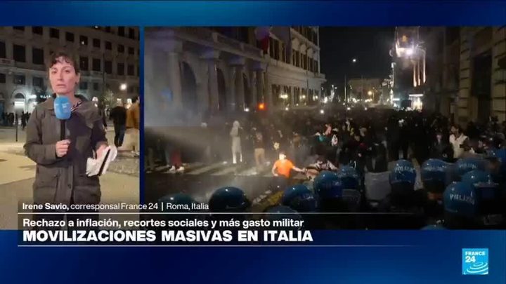 Protestes a Itàlia contra l'alt cost de la vida i els baixos sous amb crítiques a Meloni